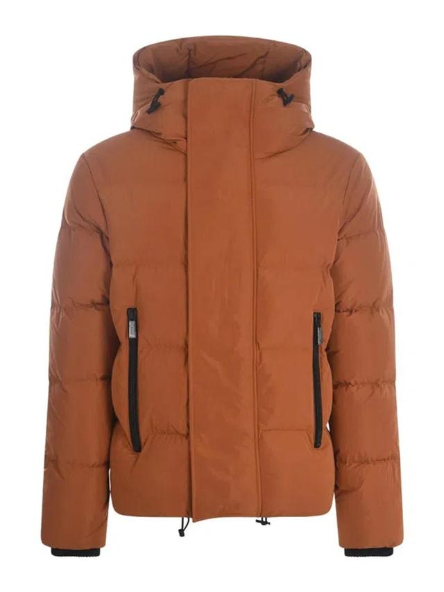 DSQUARED2 Down Jacket  In Nylon In Argilla Product Image