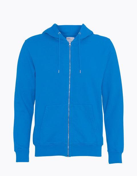 Classic Organic Zip Hood - Pacific Blue Product Image