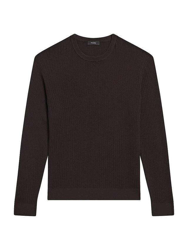 Mens Riland Cable-Knit Crewneck Sweater Product Image