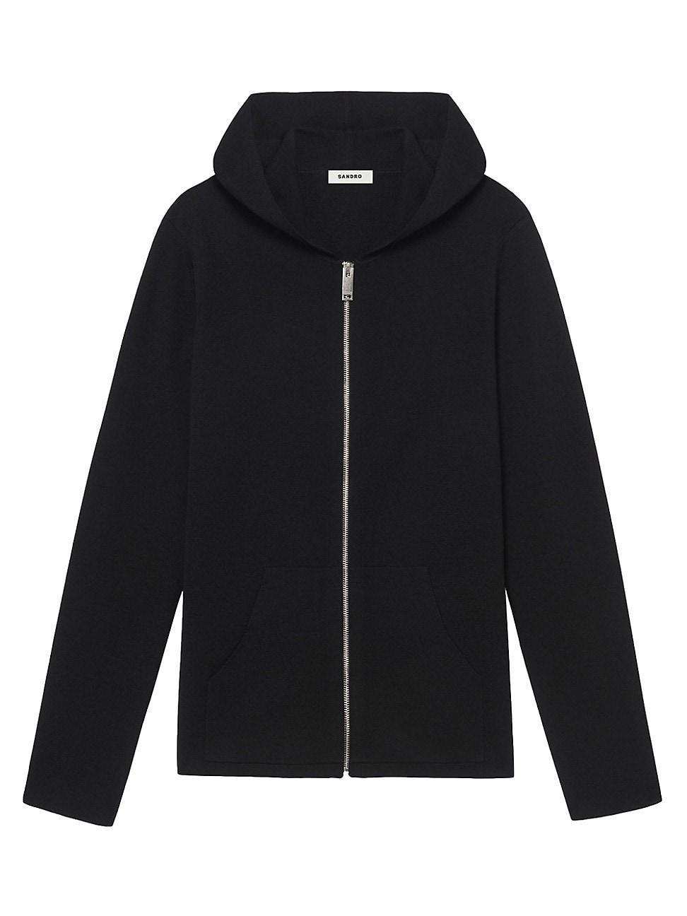 Sandro Wire Wool Slim Fit Hoodie Product Image