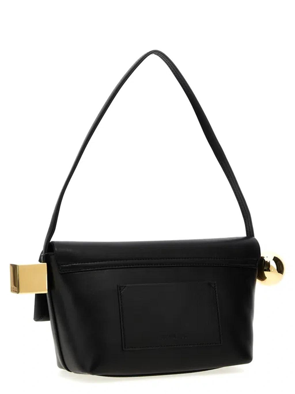 JACQUEMUS Il Rond Carré Shoulder Bags Black Product Image