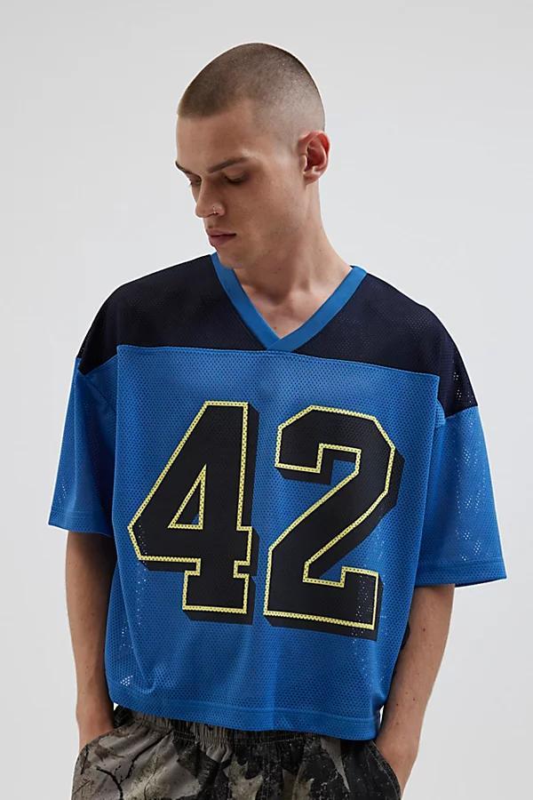 Urban Outfitters UO Mesh Football Jersey Tee Mens at Urban Outfitters Product Image