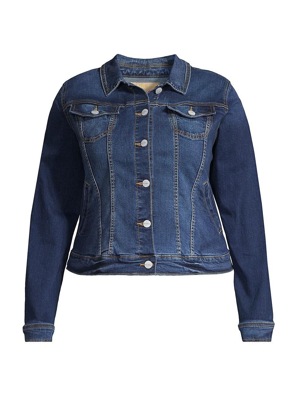 Womens Denim Trucker Jacket Product Image