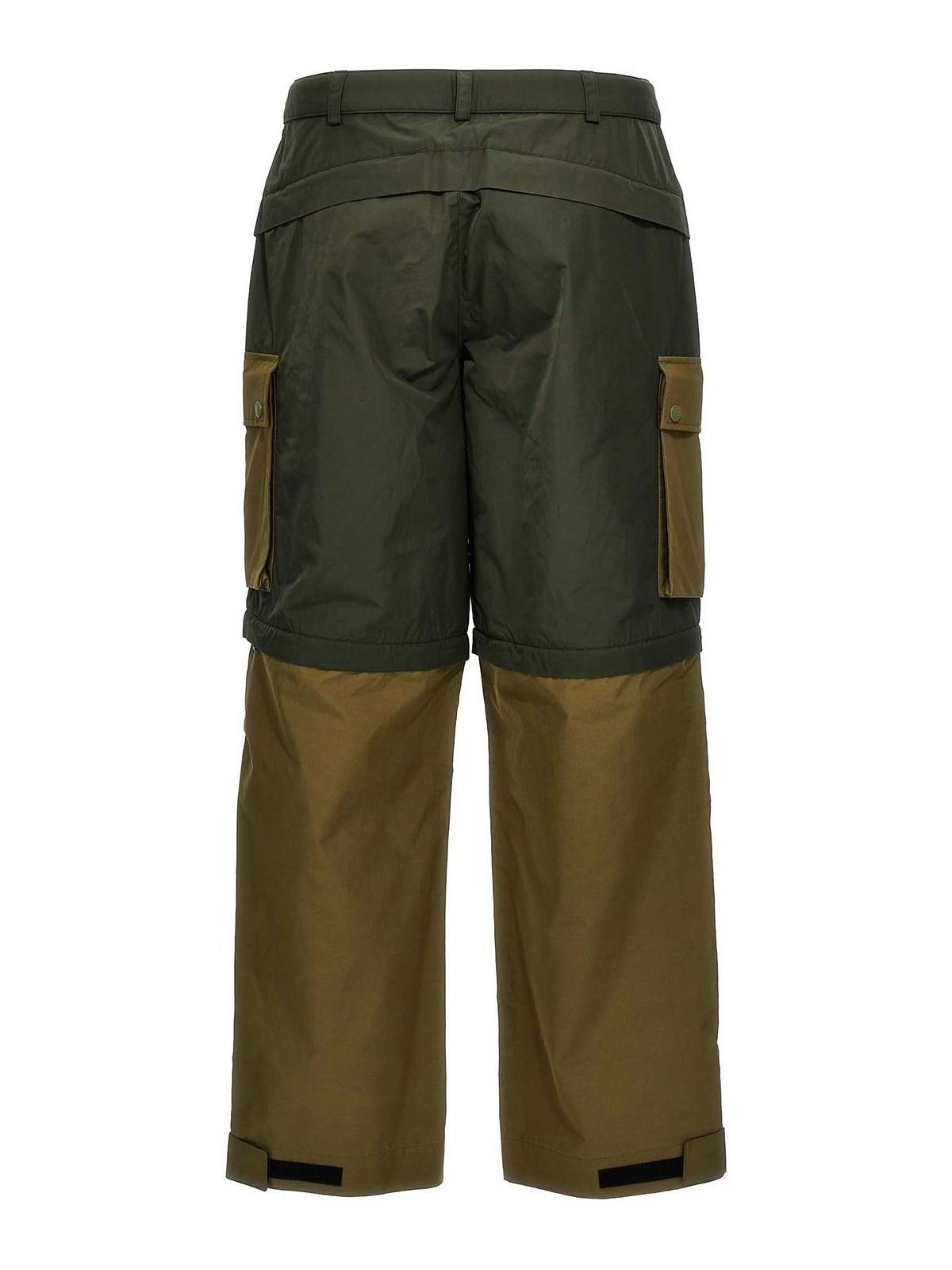 MONCLER Genius X Pharrell Williams Trousers In Green Product Image