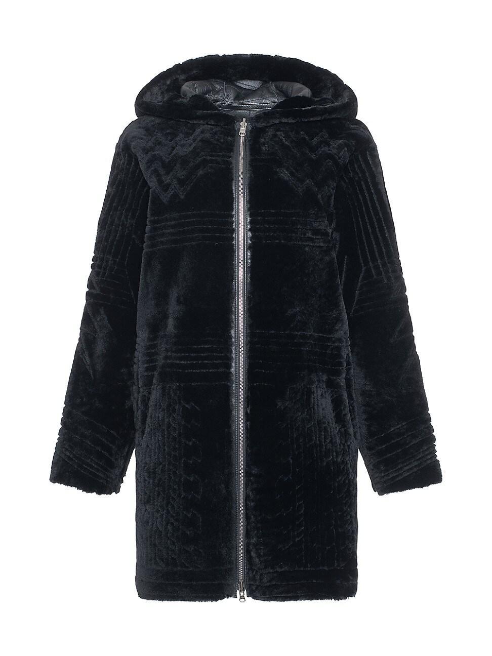 Womens Reversible Select Shearling Lamb Parka Product Image