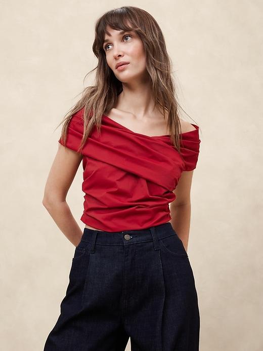 Taffeta Cropped Top Product Image