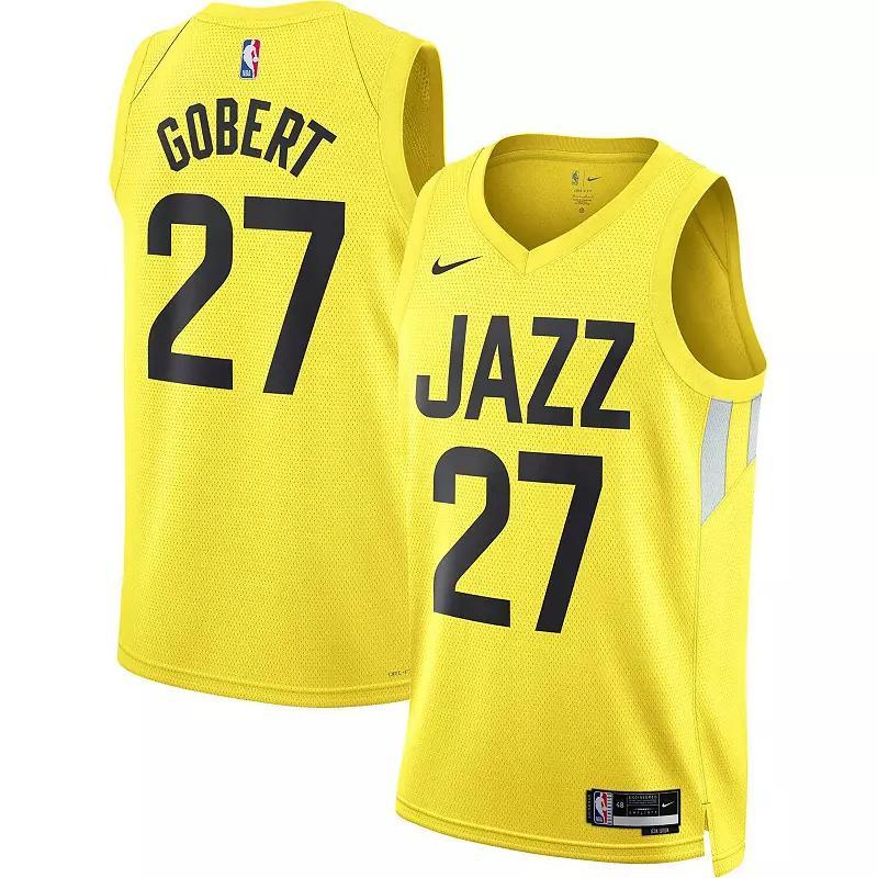 Unisex Nike Rudy Gobert Gold Utah Jazz Swingman Jersey - Icon Edition, Mens Product Image