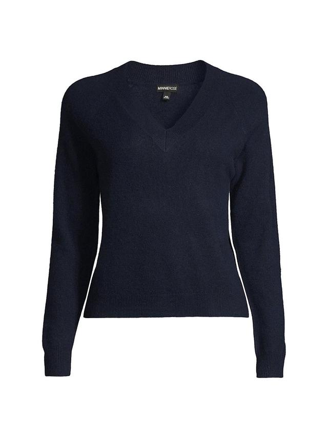 Womens V-Neck Cashmere Sweater Product Image