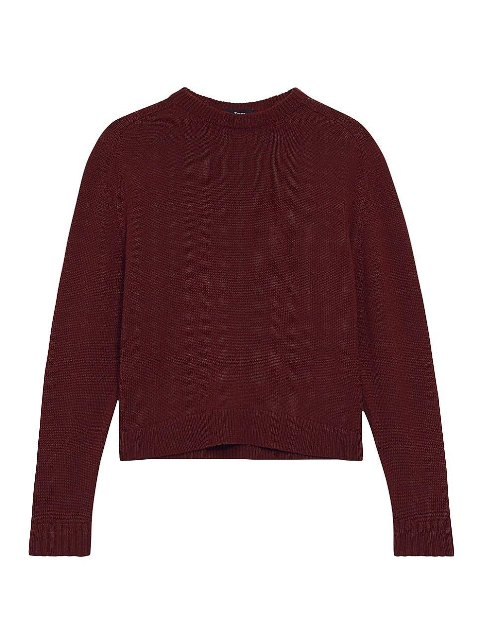 Womens Cashmere Crop Sweater Product Image