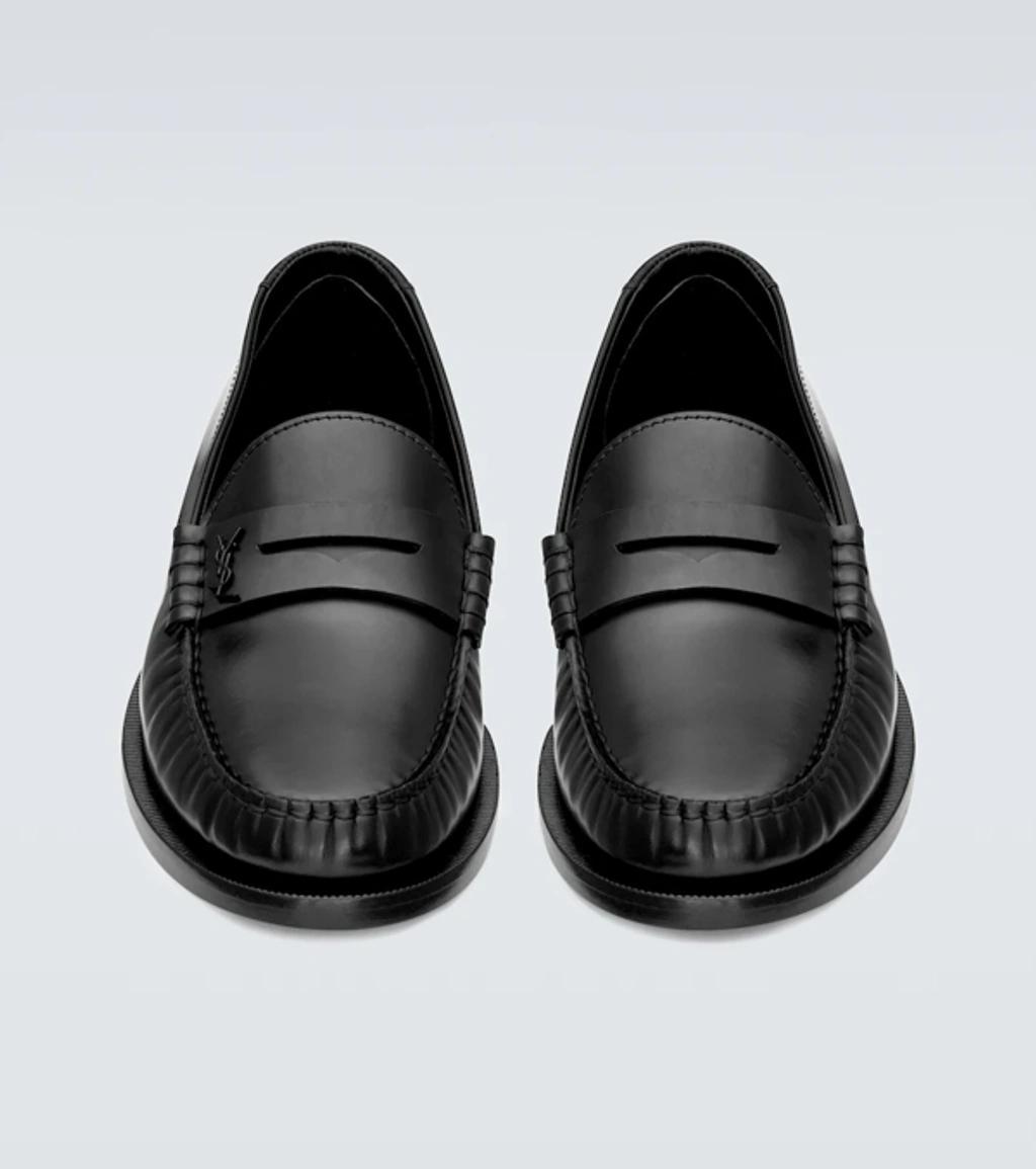 Le Loafer Leather Loafers In Nero Product Image