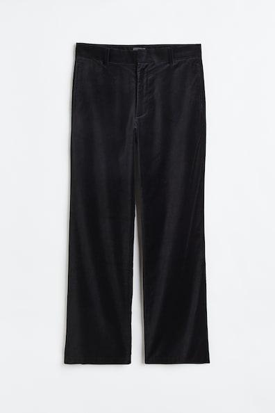 Regular Fit Velour Pants Product Image