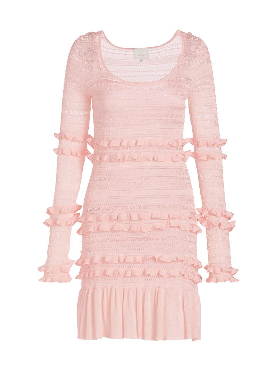 Womens Leida Ruffle Minidress Product Image