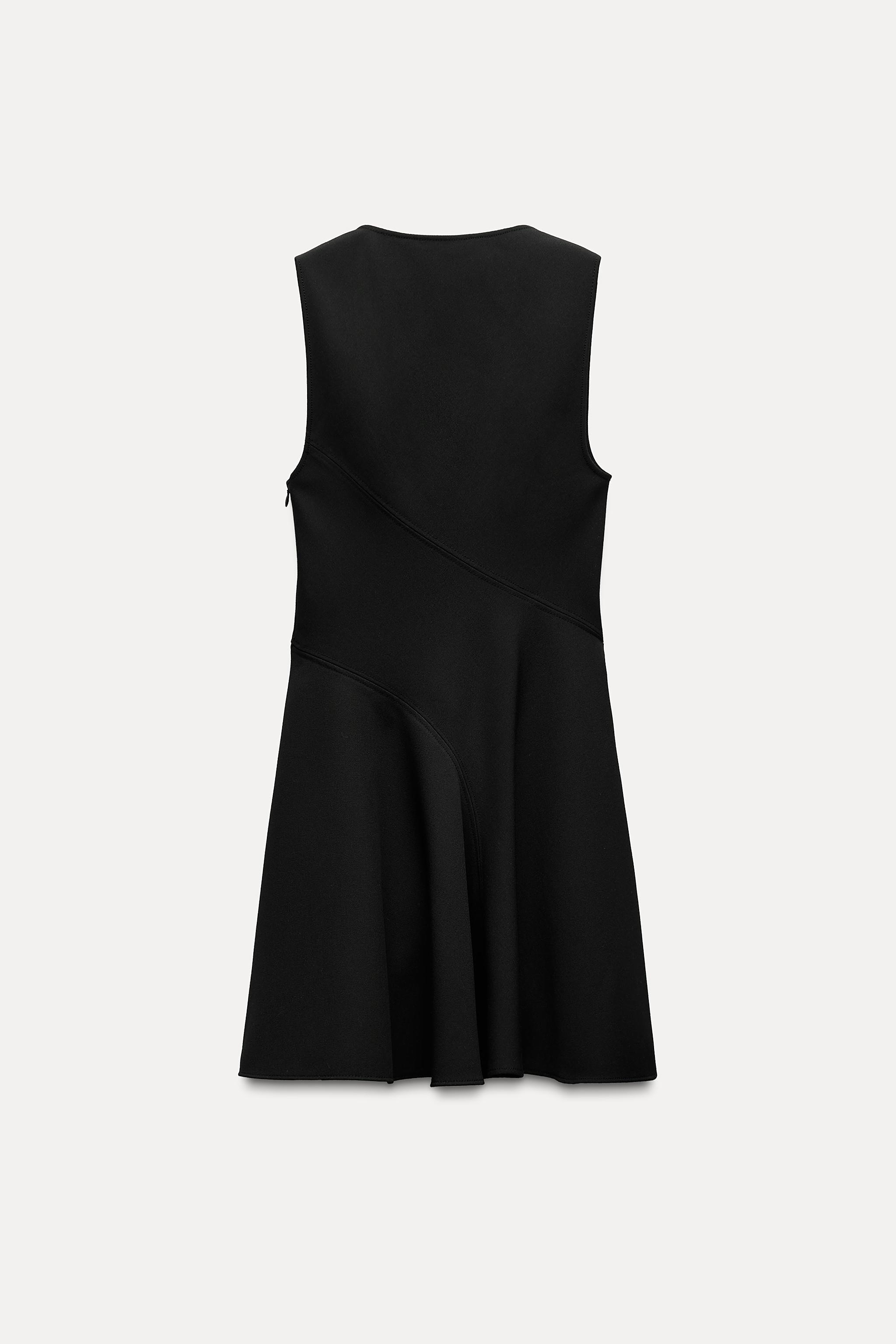 SQUARE NECK MINI DRESS ZW COLLECTION Product Image