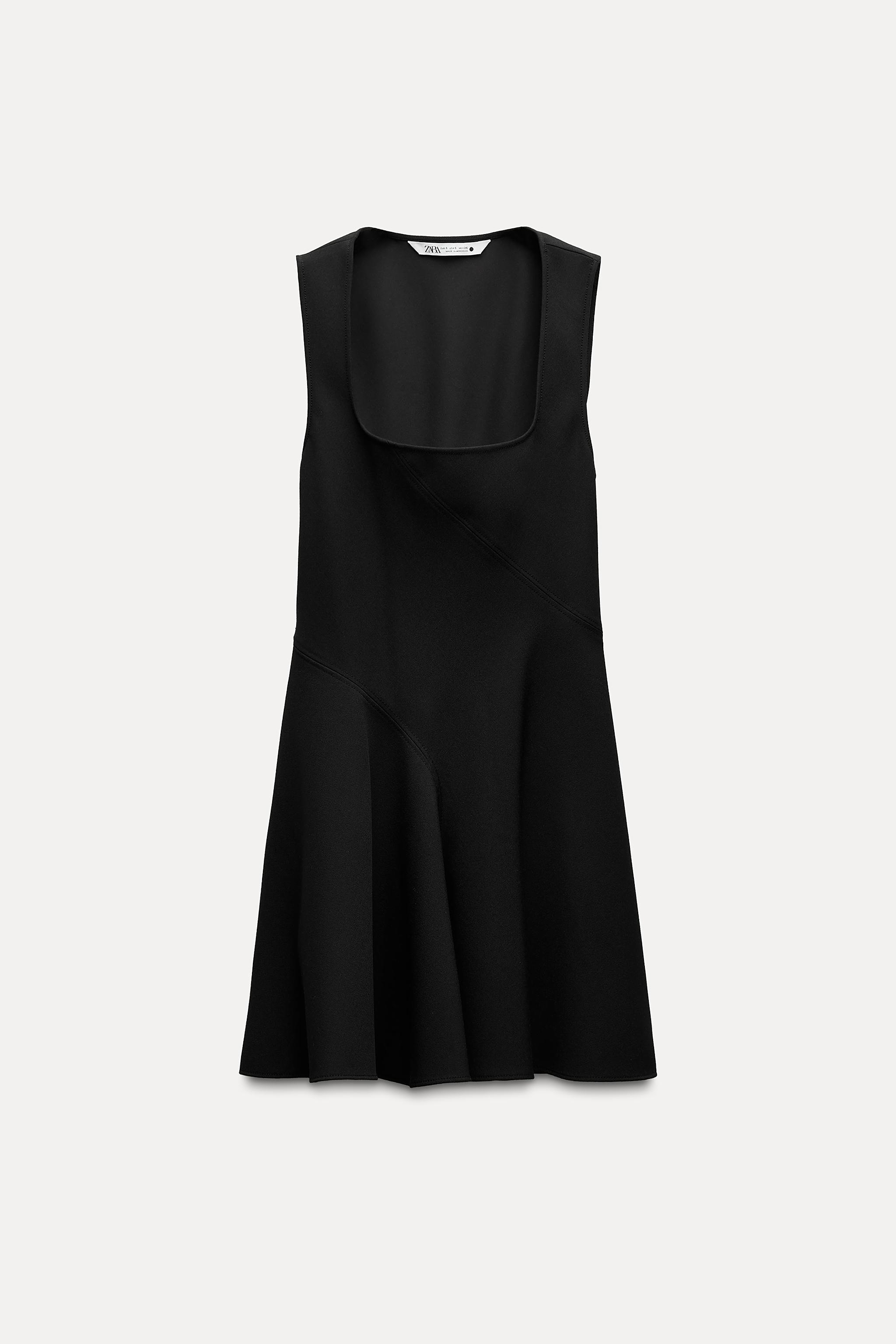 SQUARE NECK MINI DRESS ZW COLLECTION Product Image