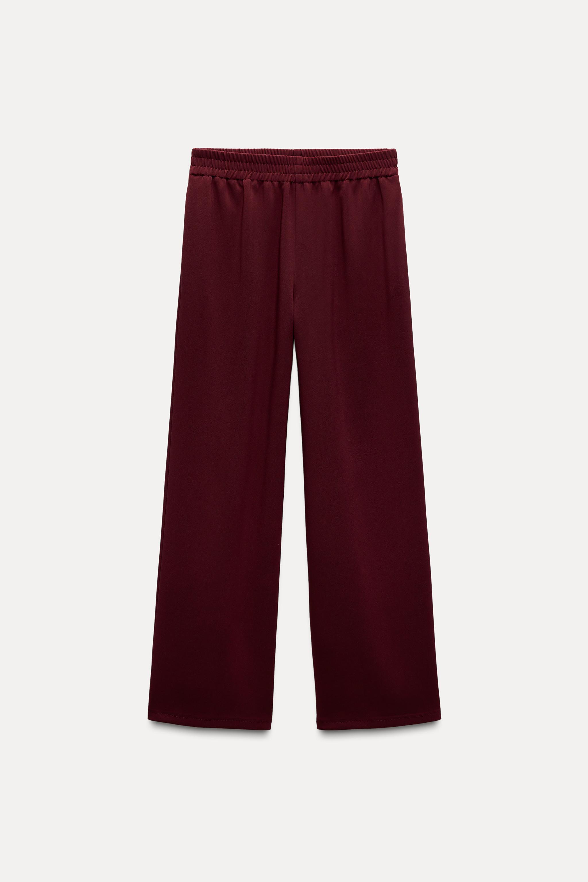 CREPE WIDE LEG PANTS Product Image