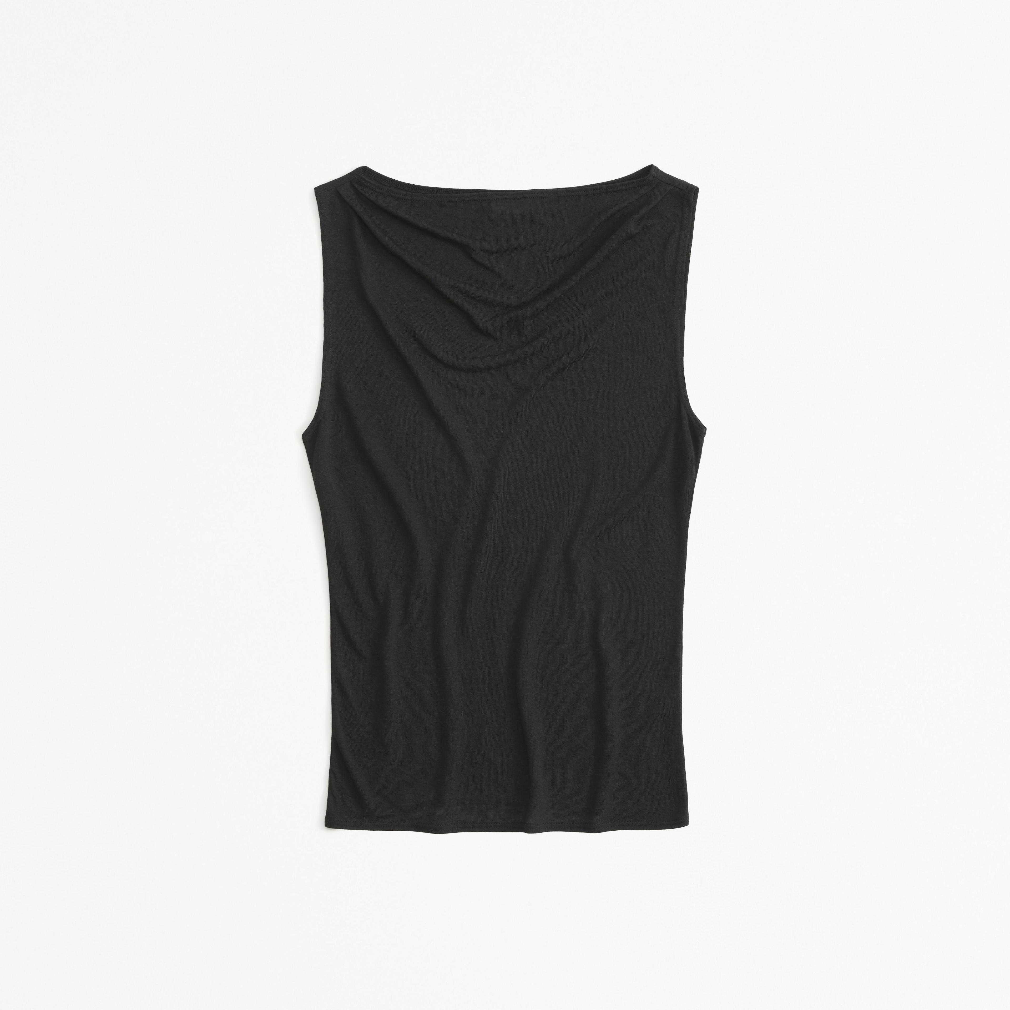 Sheer Jersey Draped Top Product Image