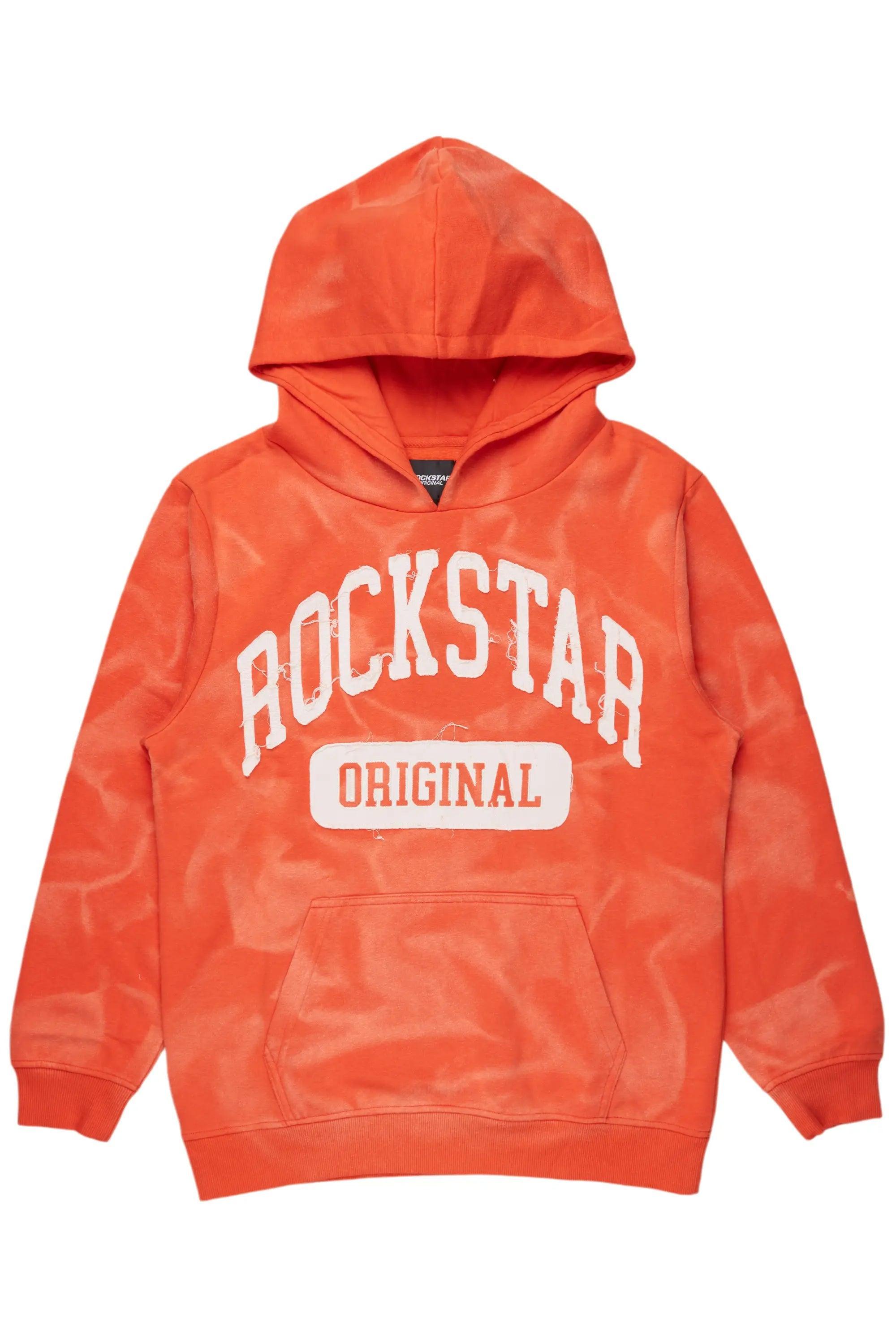 Member Orange Graphic Hoodie Male Product Image