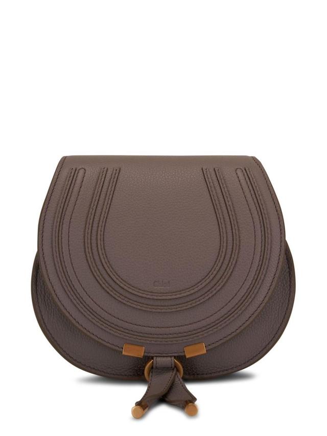 Marcie Leather Crossbody Bag In Brown Product Image