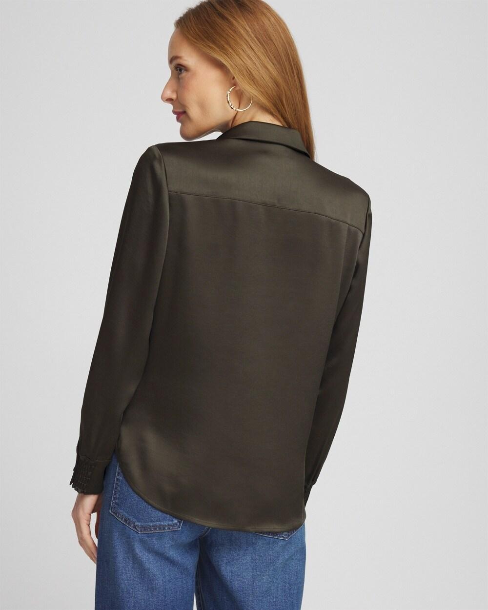 Stretch Satin Blouse Product Image