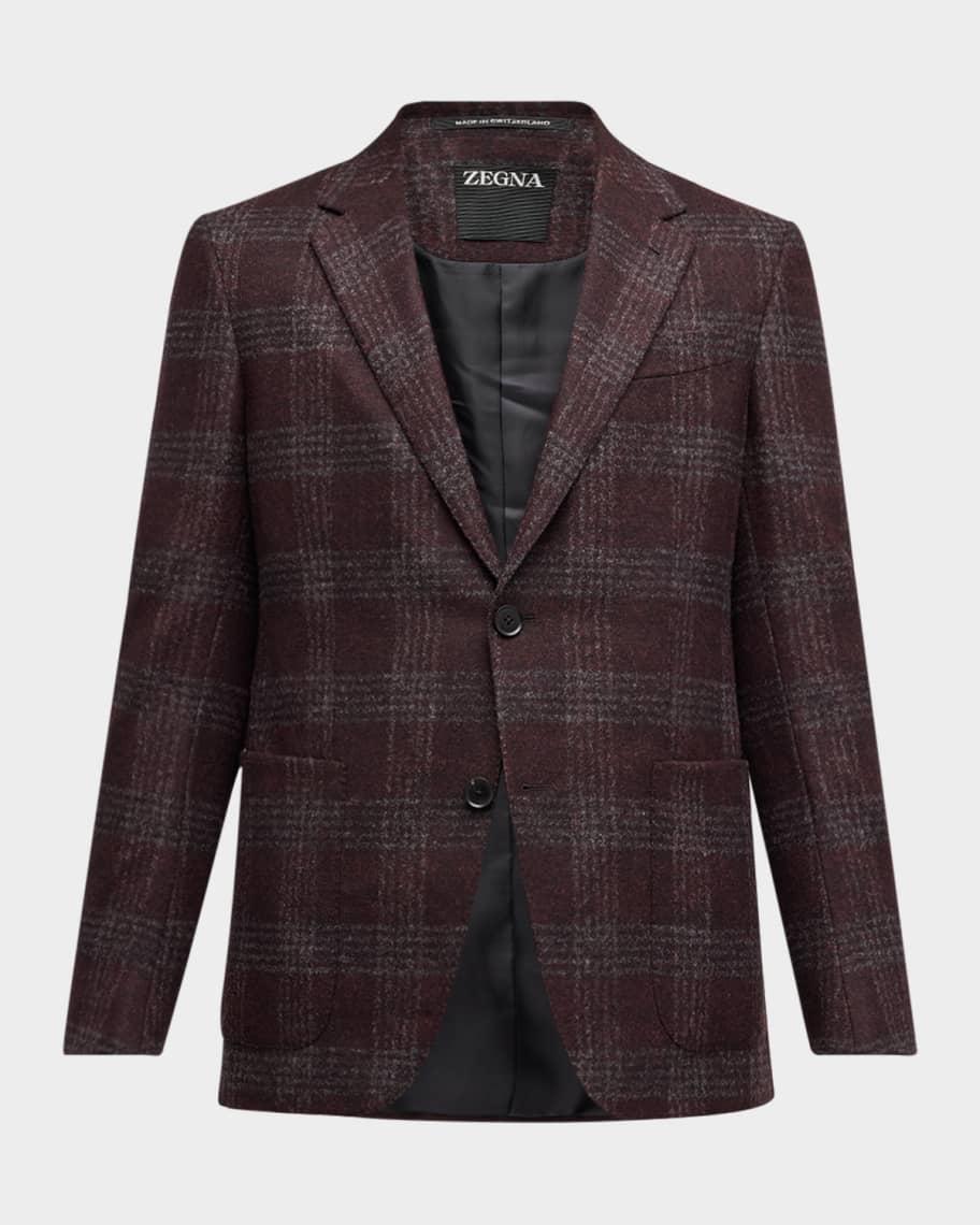 Men's Wool-Blend Plaid Sport Coat Product Image