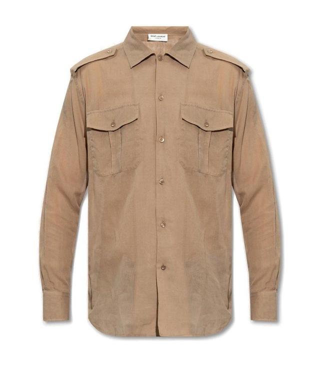 Buttoned Long In Beige Product Image