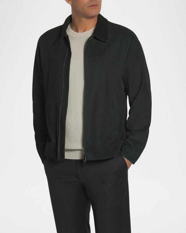 Mens Suede Blouson Jacket Product Image