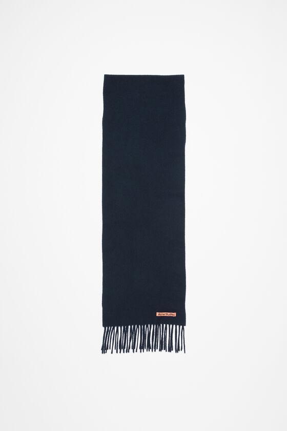 Fringe wool scarf - skinny product image