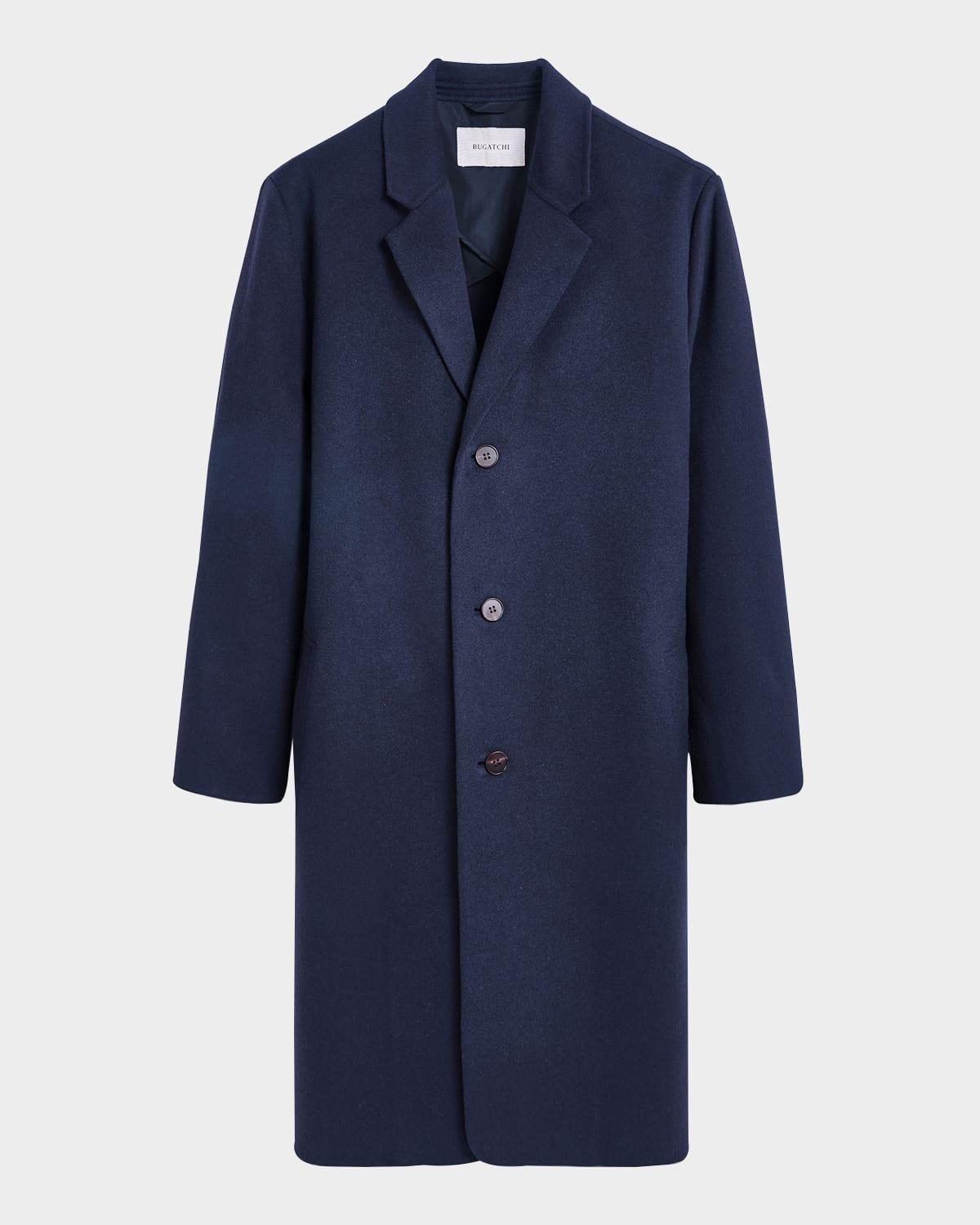 Men's Wool Single-Breasted Overcoat Product Image