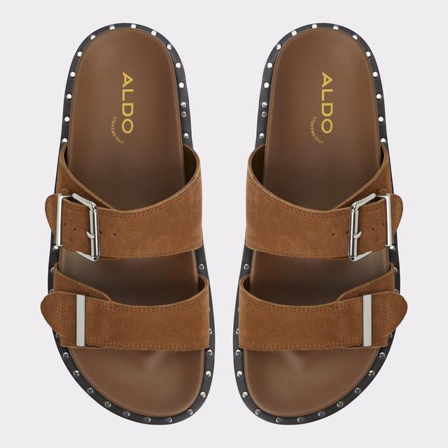 Elyna Light Brown Women's Footbed sandals | ALDO US Product Image