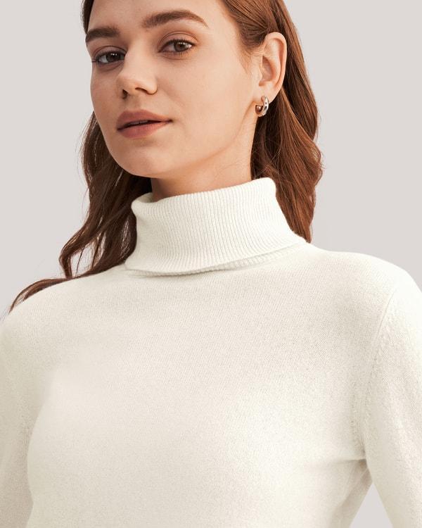 Pure Cashmere Turtleneck Sweater Product Image