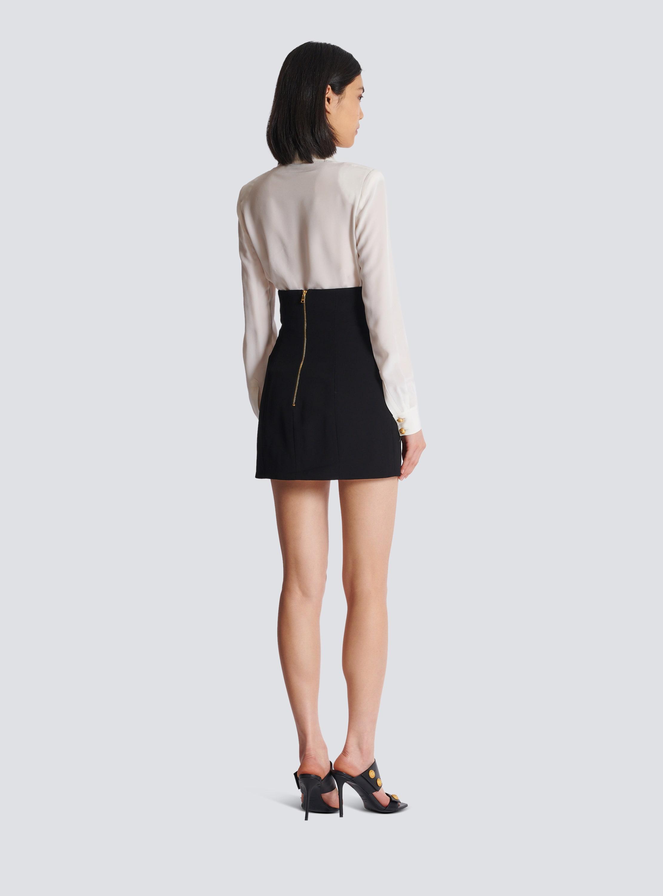 Flared double crepe tulip skirt Product Image