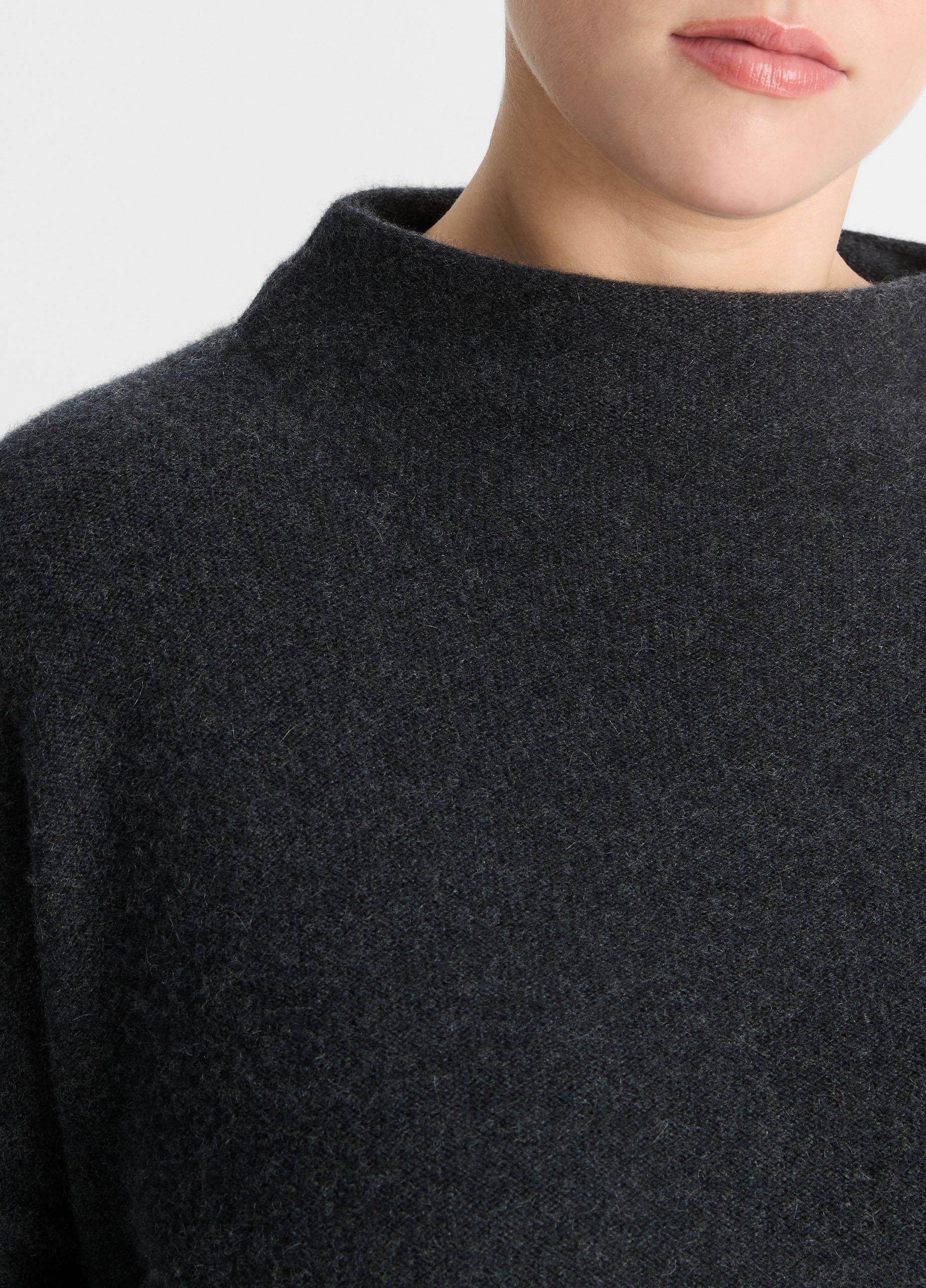 Plush Cashmere Funnel Neck Sweater Product Image