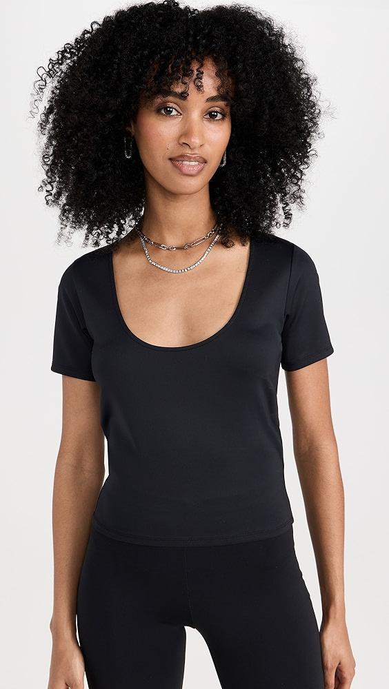 Good American Scuba Scoop Crop Tee | Shopbop Product Image