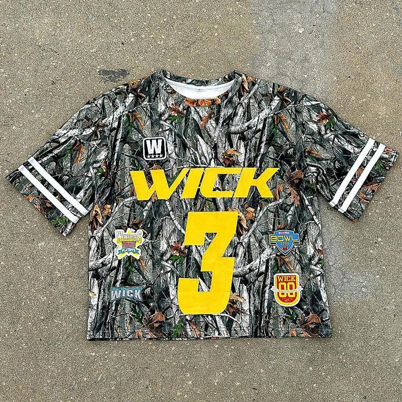 Vintage Wick Camo Graphic Short Sleeve T-Shirt Product Image