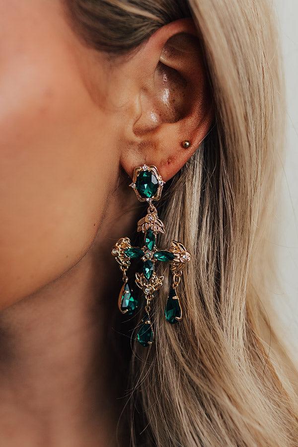 Destined For Decadence Earrings in Emerald Product Image