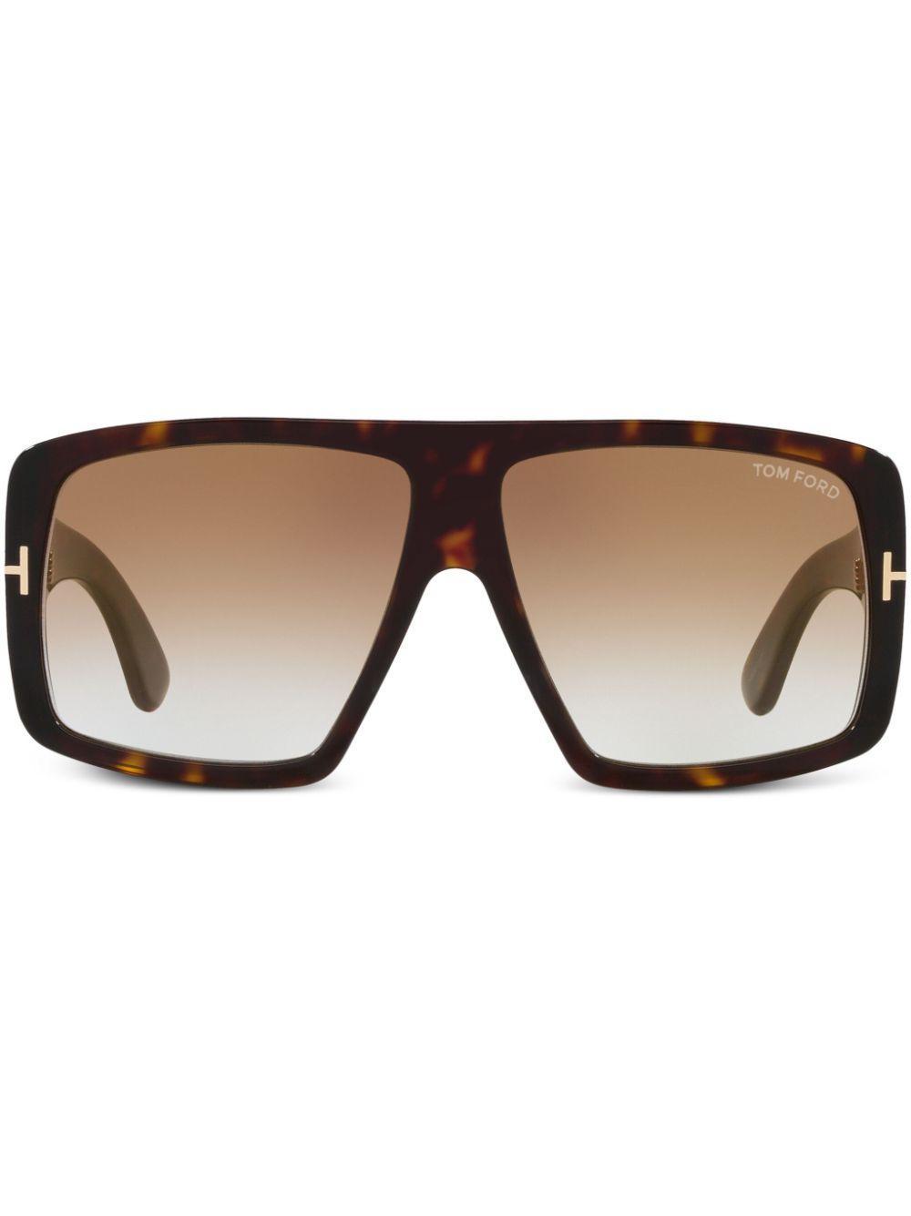 TOM FORD Raven Sunglasses In Brown Gradient Product Image