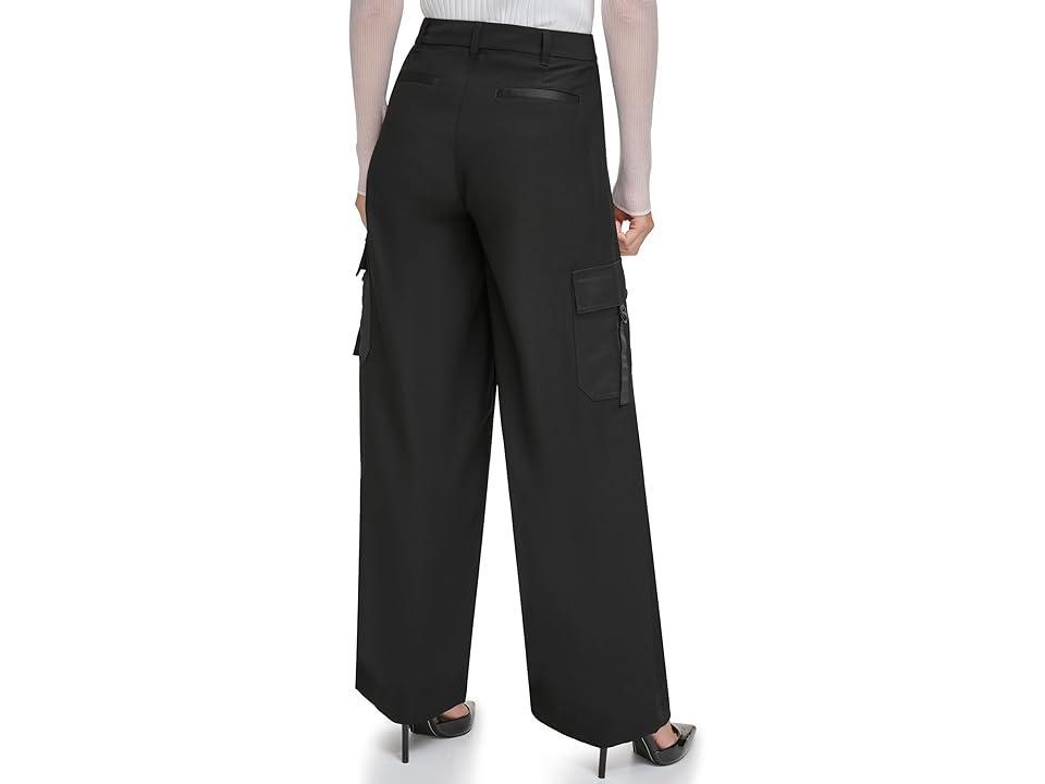 DKNY Satin Cargo Trousers Women's Clothing Product Image