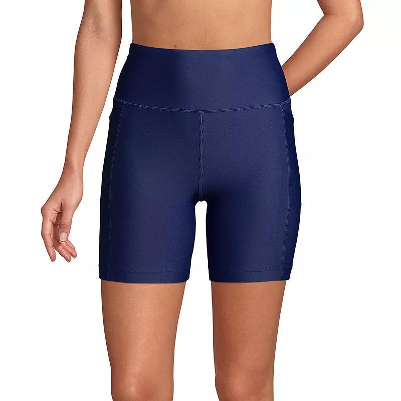 Womens Lands End 6 Chlorine-Resistant UPF 50 Swim Shorts Product Image