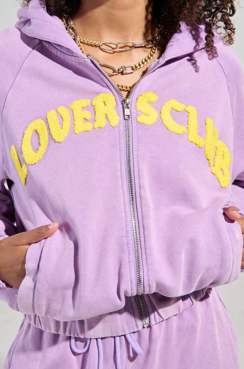 LOVERS CLUB ZIP UP HOODIE Product Image