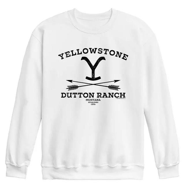 Mens Yellowstone Arrows Fleece Sweatshirt Grey Gray Product Image