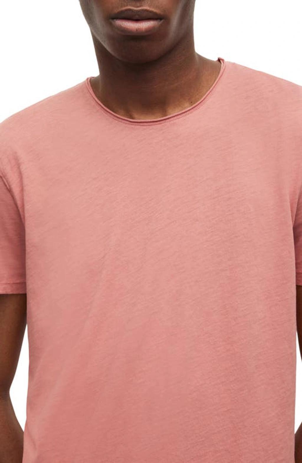 Slim Fit Crewneck T-shirt In Pink Product Image