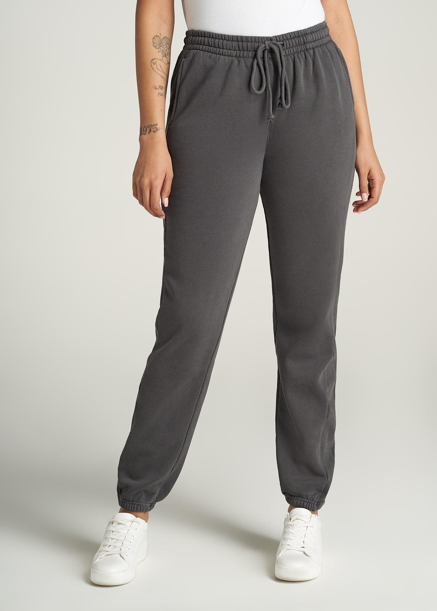 Wearever Fleece Regular Fit Women's Tall Sweatpants in Charcoal Product Image