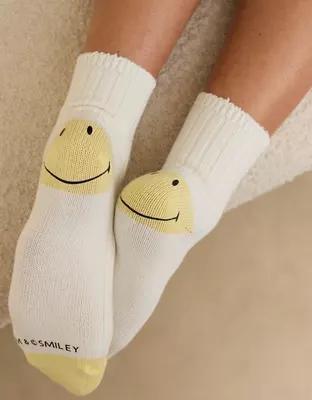 Aerie Smiley® Marled Bobby Socks Product Image