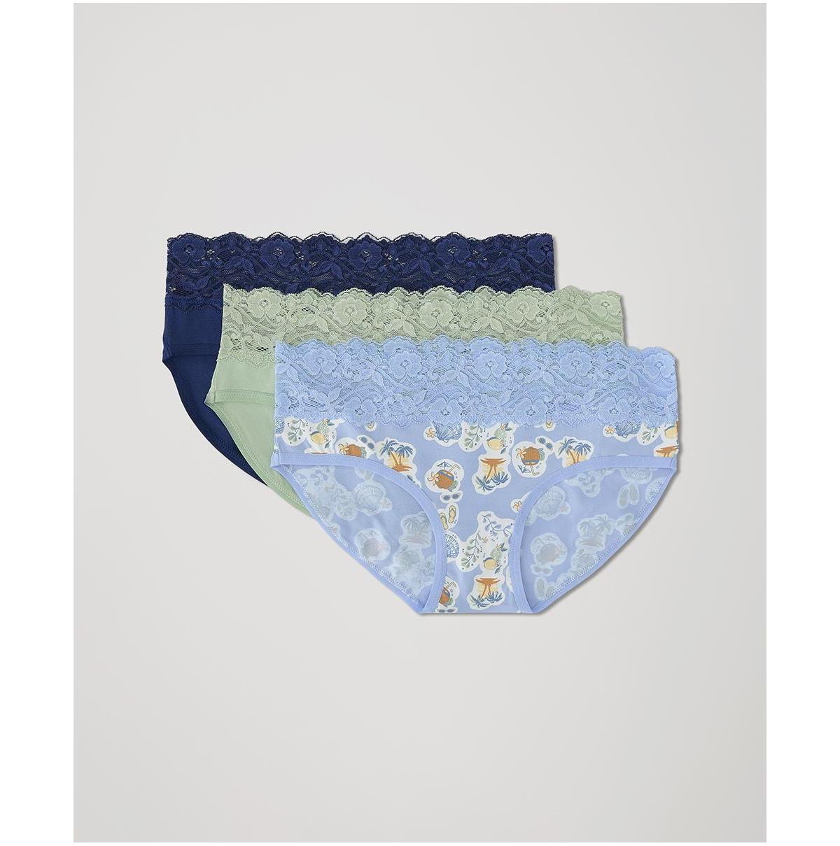 Pact Womens Lace Waist Brief 3-Pack Product Image