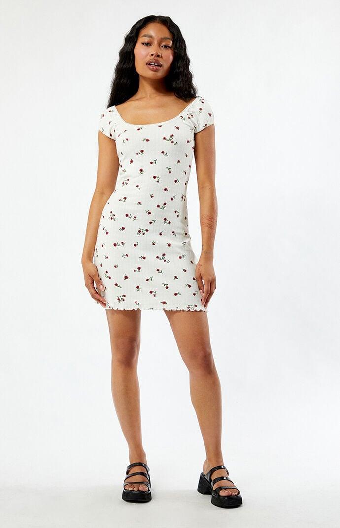 Daisy Street Women's Ditsy Pointelle Mini Dress Product Image