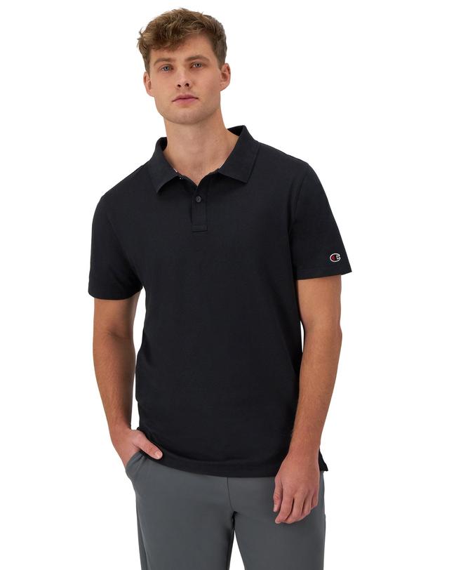 Mens Champion Polo T-Shirt, Moisture Wicking Athletic Navy 2XL Product Image