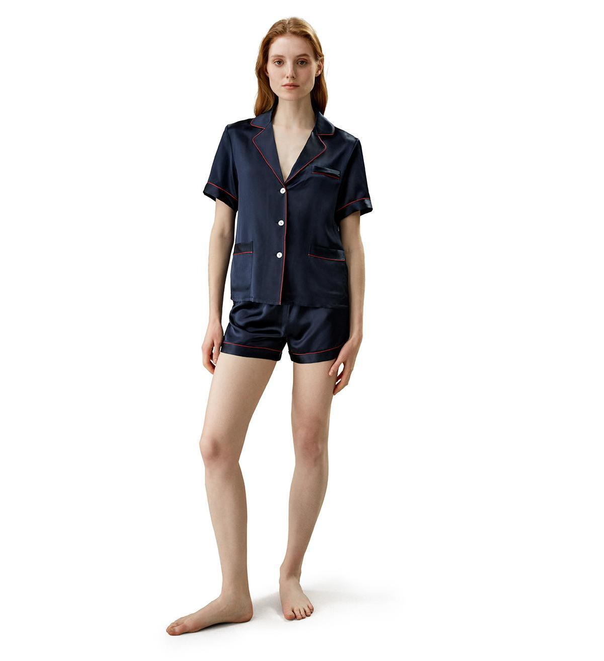 Lilysilk Womens 22 Momme Summer Short Silk Pajama Set Product Image