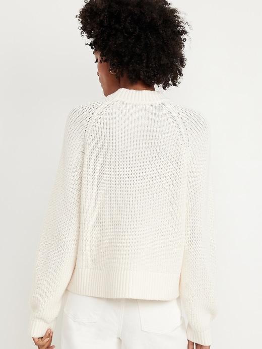 Shaker Stitch Crop Sweater Product Image