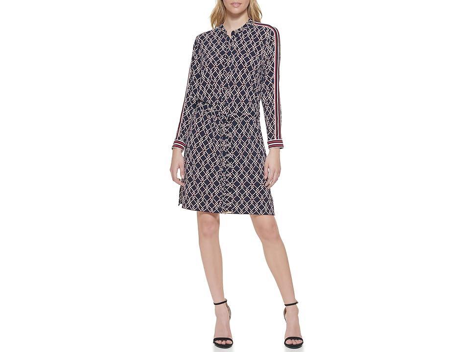 Tommy Hilfiger Knit Dress (Sky Captain Multi) Women's Dress Product Image