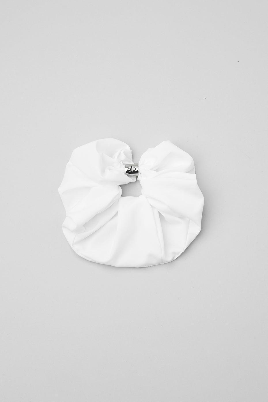 Bead It Oversized Scrunchie - White Female Product Image